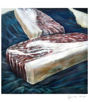 Wague und Dry Aged Beef, Kunstdruck A2 