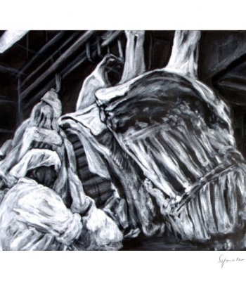 Fleischarbeit 3, Kunstdruck A4 