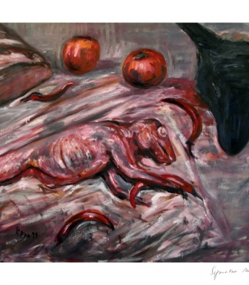 Hase und Lamm, Kunstdruck A2