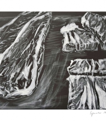 Nackensteaks, Kunstdruck A2