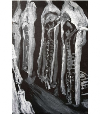 Fleischarbeit 2, Kunstdruck A4 