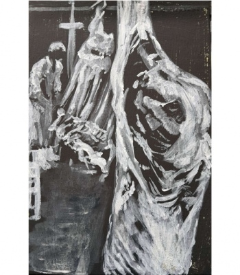 Fleischarbeit, Kunstdruck A2