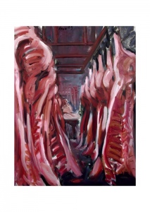 Schweinekorridor, Kunstdruck A4 (29,7 x 21 cm) 