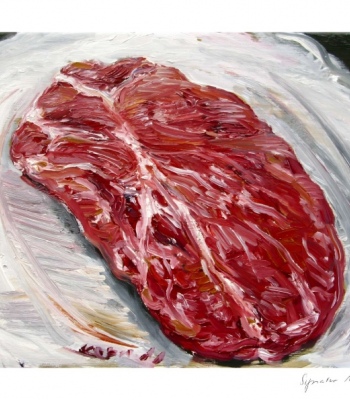 Nackensteak, Kunstdruck A2