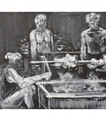 Spanferkel, Kunstdruck A4 (29,7 x 21 cm) 