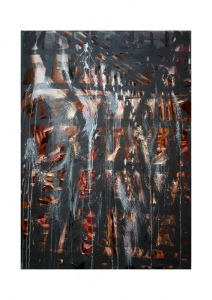 Schweinehälften 2, Kunstdruck A4 (29,7 x 21 cm)
