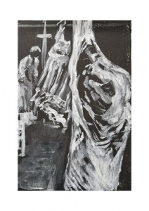 Fleischarbeit, Kunstdruck A4 (29,7 x 21 cm)